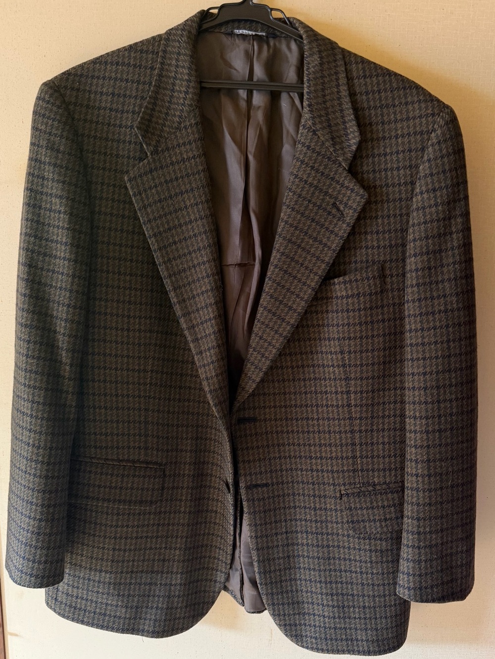 Burberry Women's Glen Plaid Sport Coat in Brown and Gray